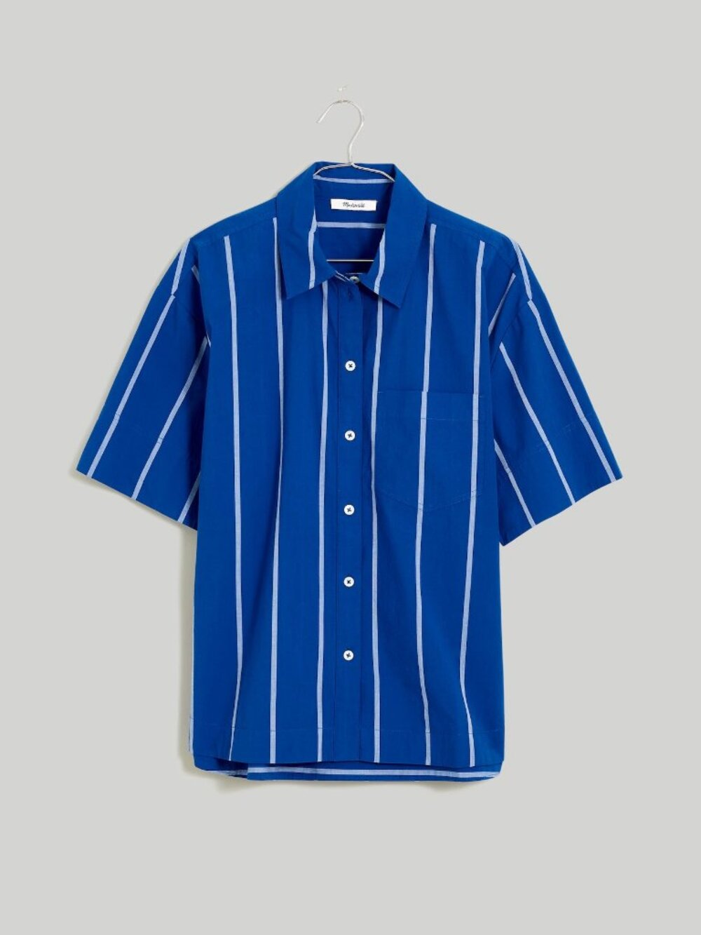 Madewell Oversized Boxy Button-Up Shirt in Signature Poplin